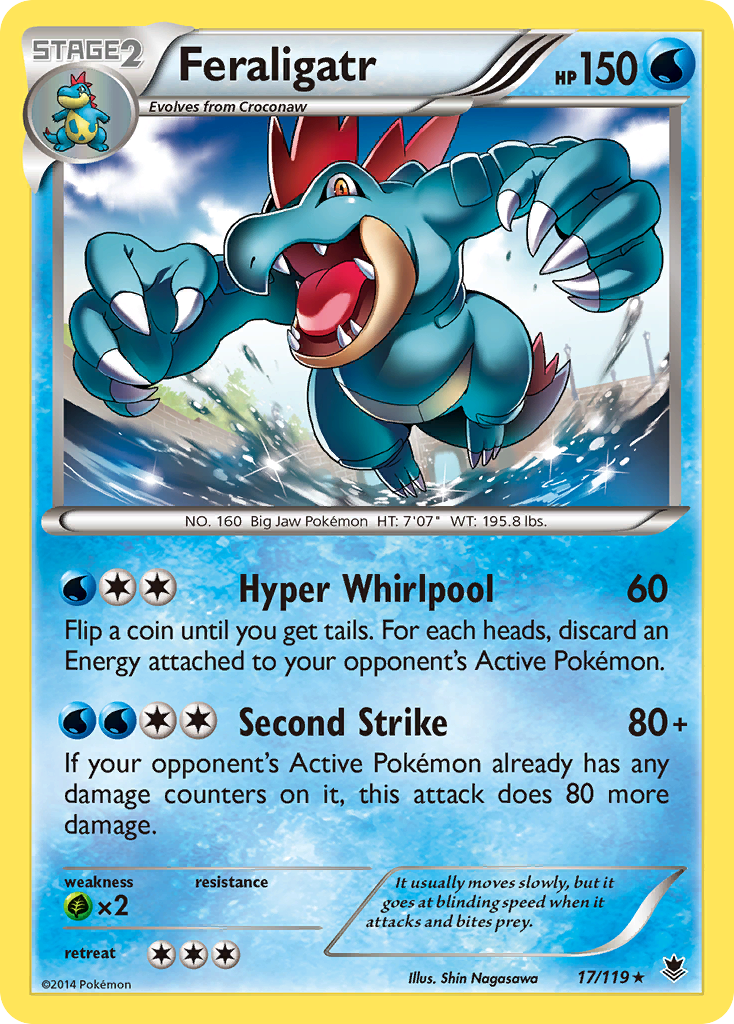 Feraligatr (17/119) (Theme Deck Exclusive) [XY: Phantom Forces] | Odin's Place