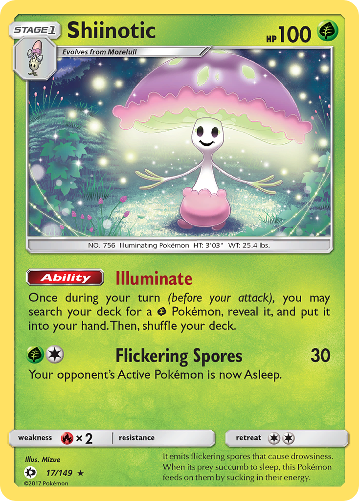 Shiinotic (17/149) (Theme Deck Exclusive) [Sun & Moon: Base Set] | Odin's Place