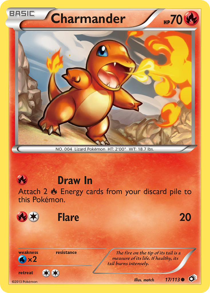 Charmander (17/113) (Build A Bear Workshop Exclusive) [Black & White: Legendary Treasures] | Odin's Place