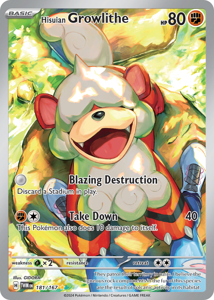 Hisuian Growlithe (181/167) [Scarlet & Violet: Twilight Masquerade] | Odin's Place