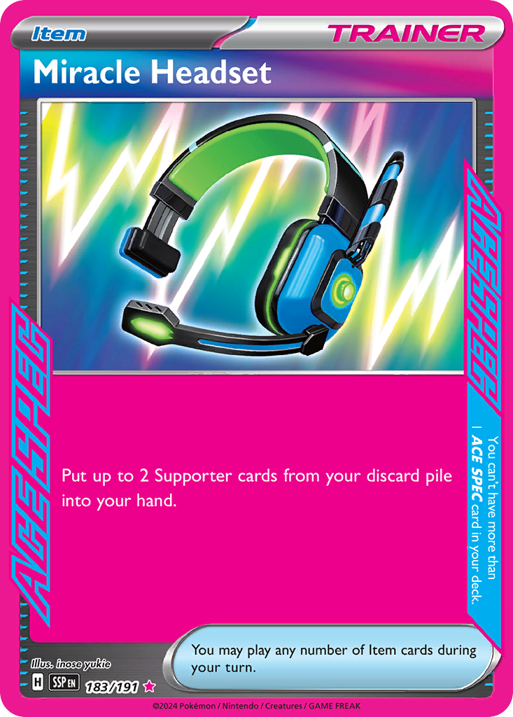 Miracle Headset (183/191) [Scarlet & Violet: Surging Sparks] | Odin's Place