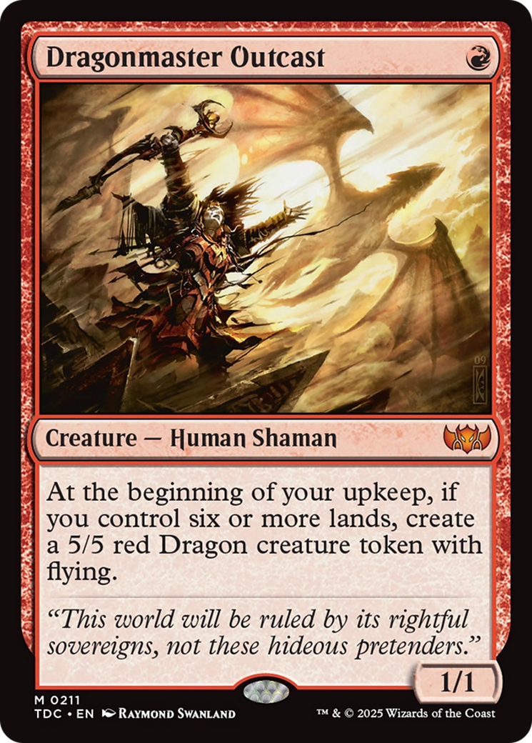 Dragonmaster Outcast [Tarkir: Dragonstorm Commander] | Dragon's Lair Comics and Fantasy Houston TX