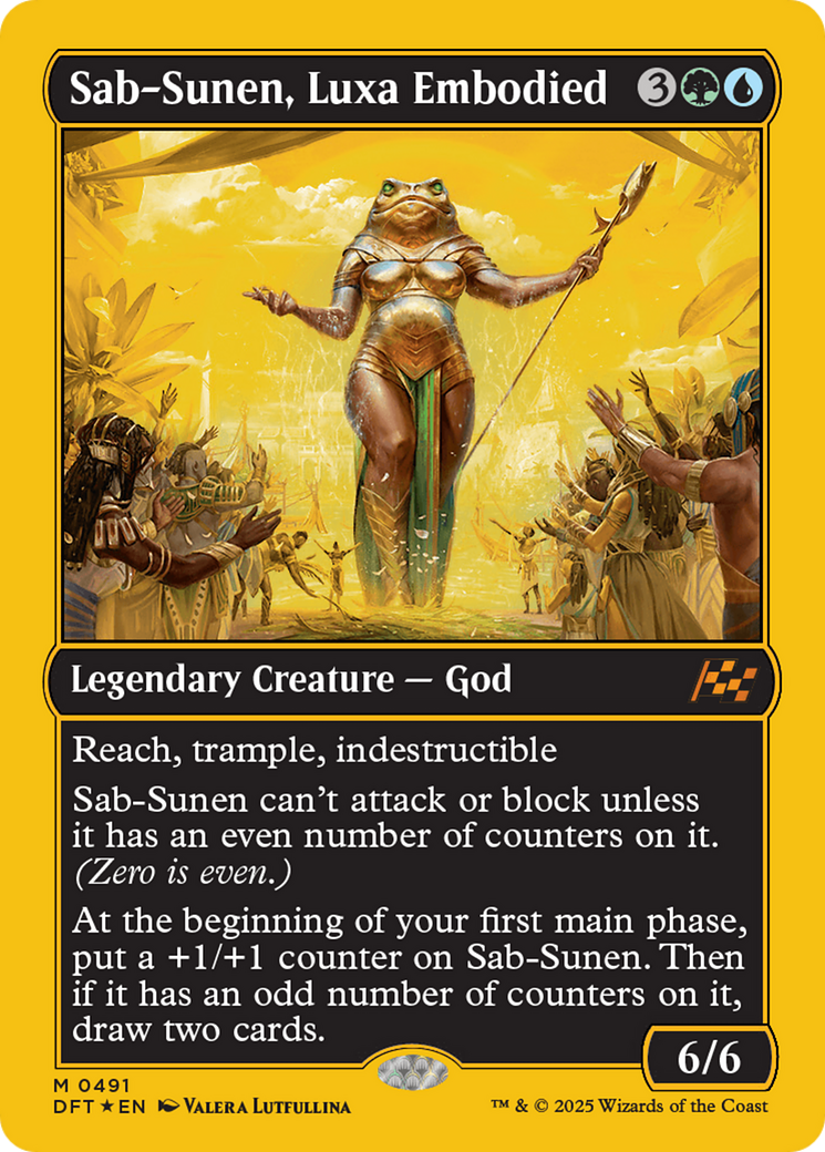 Sab-Sunen, Luxa Embodied (First-Place Foil) [Aetherdrift] | Dragon's Lair Comics and Fantasy Houston TX