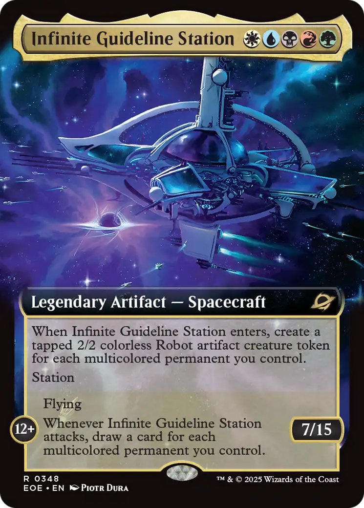 Infinite Guideline Station (Extended Art) [Edge of Eternities] | Dragon's Lair Comics and Fantasy Houston TX