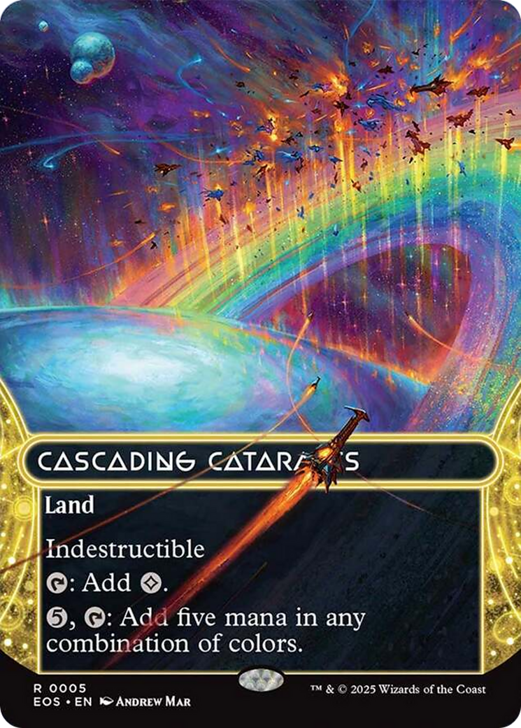 Cascading Cataracts (0005) (Borderless) [Edge of Eternities: Stellar Sights] | Dragon's Lair Comics and Fantasy Houston TX