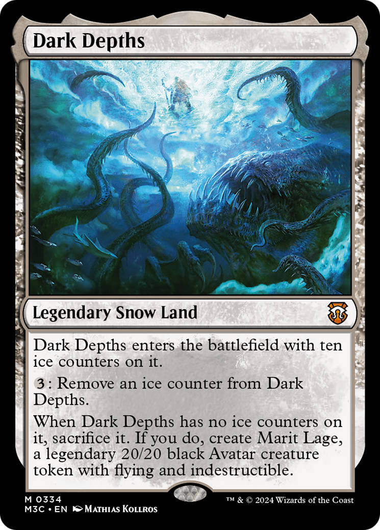 Dark Depths (Ripple Foil) [Modern Horizons 3 Commander] | Dragon's Lair Comics and Fantasy Houston TX