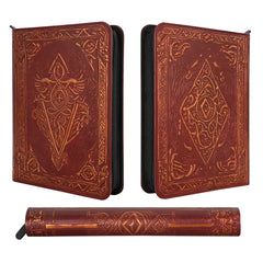 QMDirect TCG Faux-Leather Trading Card Binder - Red | Dragon's Lair Comics and Fantasy Houston TX