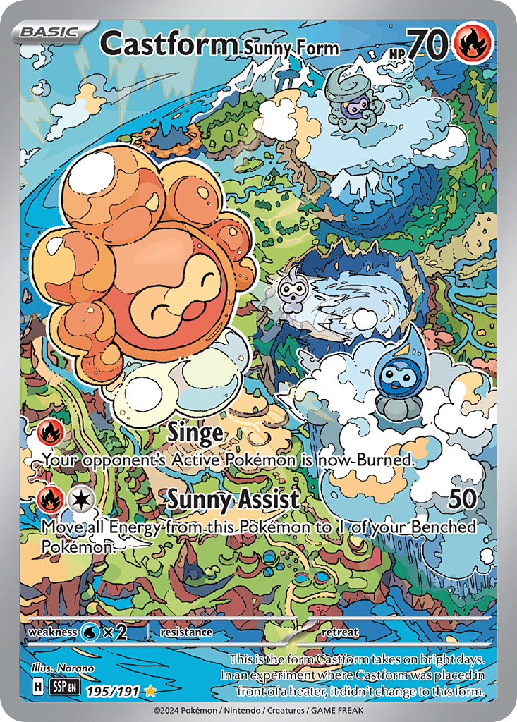 Castform Sunny Form (020/191) [Scarlet & Violet: Surging Sparks] | Odin's Place