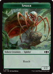 Wall // Spider Double-Sided Token [Tarkir: Dragonstorm Commander Tokens] | Dragon's Lair Comics and Fantasy Houston TX