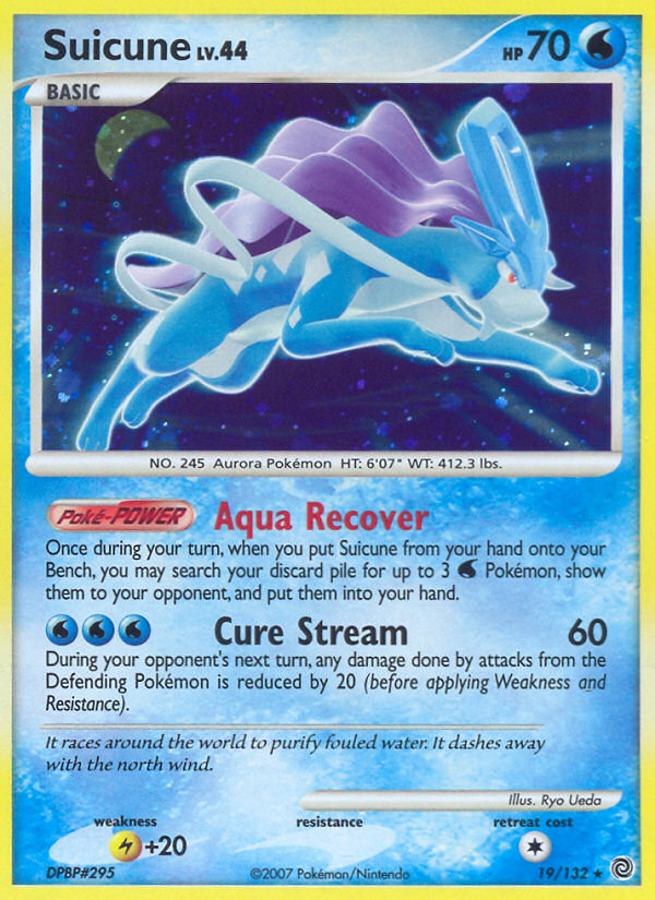 Suicune (19/132) (Cracked Ice Holo) [Diamond & Pearl: Secret Wonders] | Odin's Place