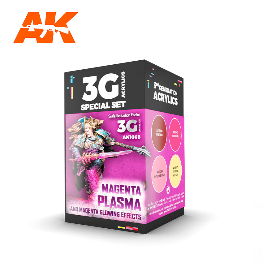 AK Interactive Wargame Color Set Magenta Plasma And Glowing Effects | Dragon's Lair Comics and Fantasy Houston TX