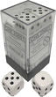 Opaque: 16mm D6 White/Black (12) | Dragon's Lair Comics and Fantasy Houston TX