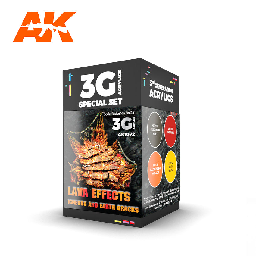 AK Interactive Wargame Color Set Lava Effects | Dragon's Lair Comics and Fantasy Houston TX