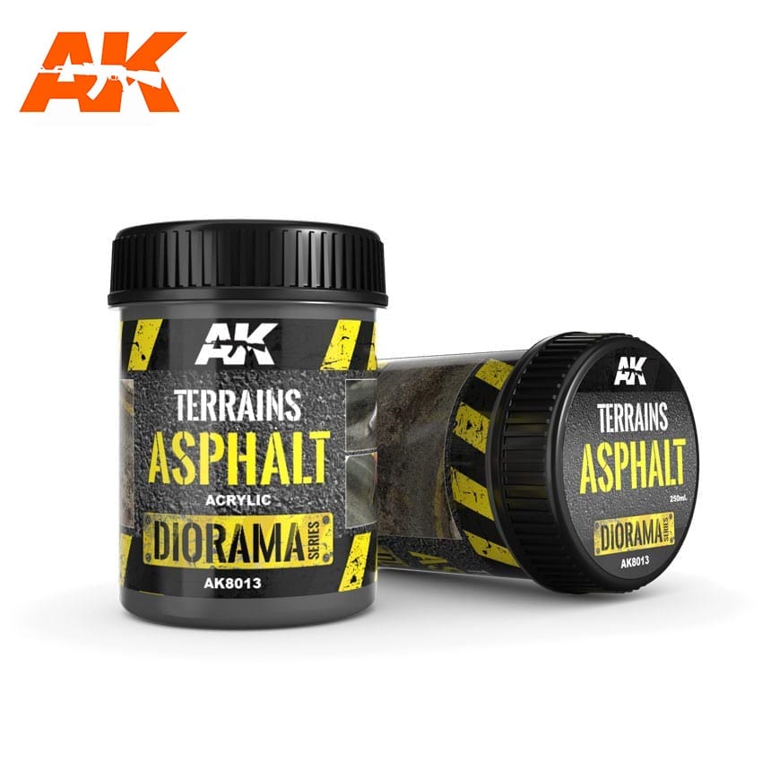 AK Interactive Terrains Asphalt - 250ml (Acrylic) | Dragon's Lair Comics and Fantasy Houston TX