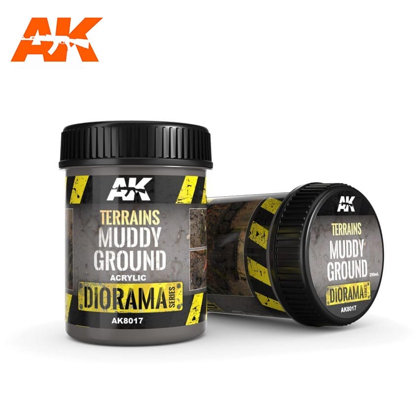 AK Interactive Terrains Muddy Ground - 250ml (Acrylic) | Dragon's Lair Comics and Fantasy Houston TX