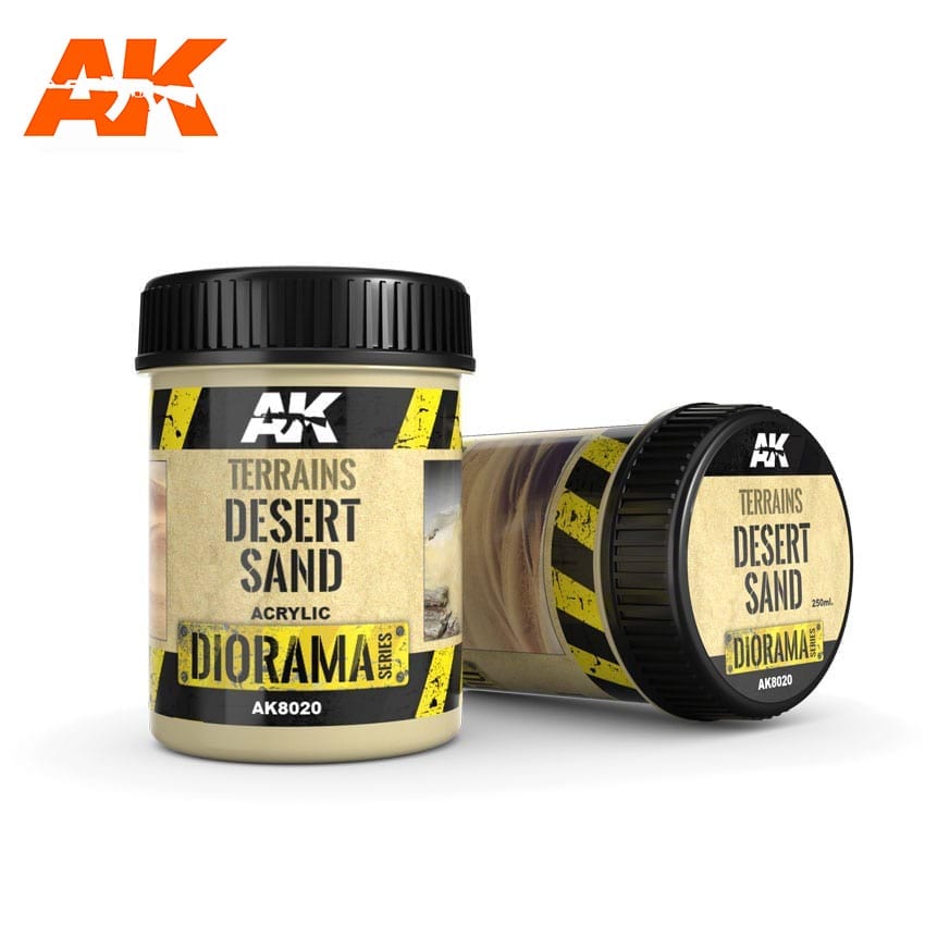 AK Interactive Terrains Desert Sand - 250ml (Acrylic) | Dragon's Lair Comics and Fantasy Houston TX
