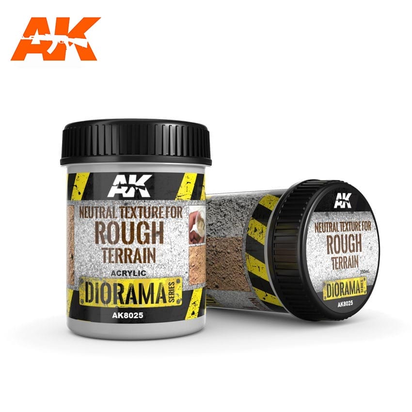 AK Interactive Neutral Texture For Rough Terrains - 250ml - Base Product (Acrylic) | Dragon's Lair Comics and Fantasy Houston TX