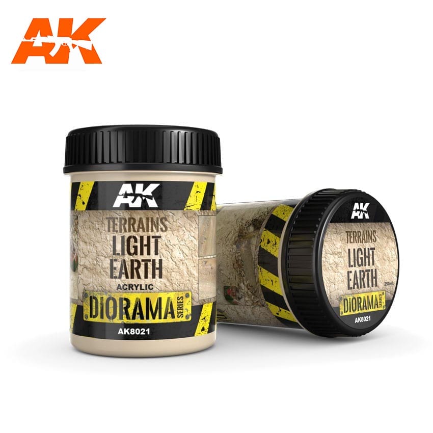 AK Interactive Terrains Light Earth - 250ml (Acrylic) | Dragon's Lair Comics and Fantasy Houston TX