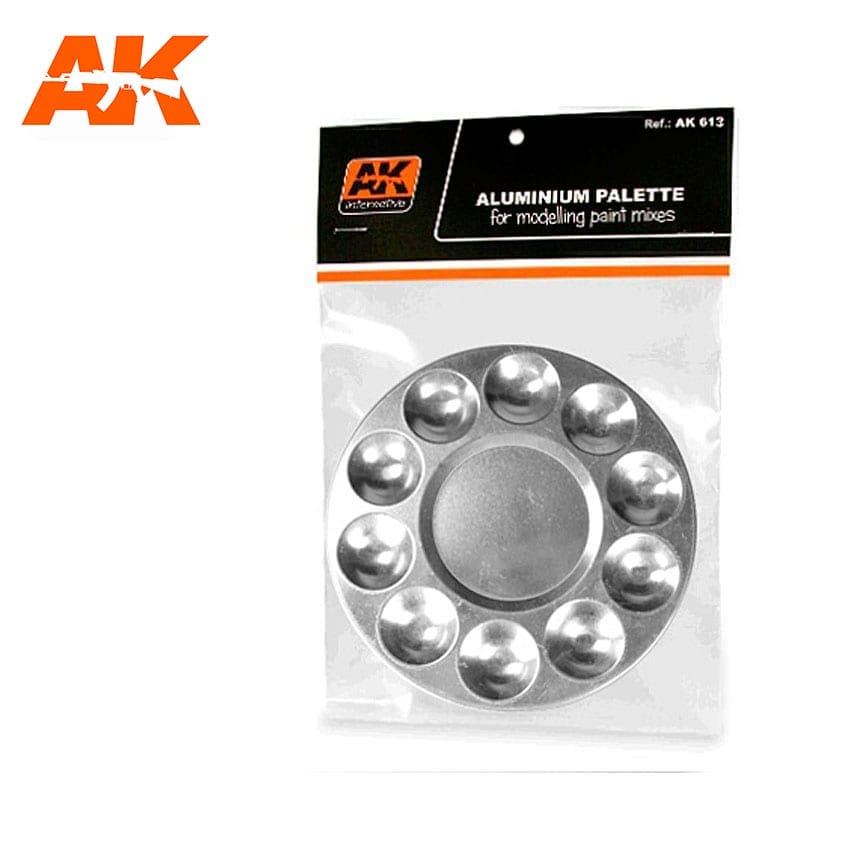 AK-Interactive: Aluminum Palette - Round 10 Wells | Dragon's Lair Comics and Fantasy Houston TX