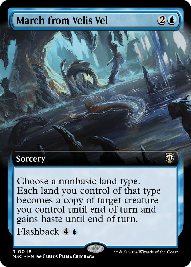March from Velis Vel (Extended Art) (Ripple Foil) [Modern Horizons 3 Commander] | Dragon's Lair Comics and Fantasy Houston TX