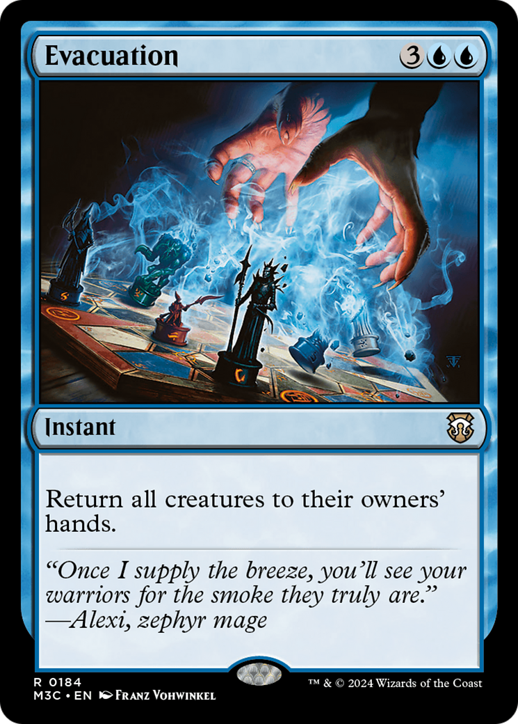 Evacuation (Ripple Foil) [Modern Horizons 3 Commander] | Dragon's Lair Comics and Fantasy Houston TX