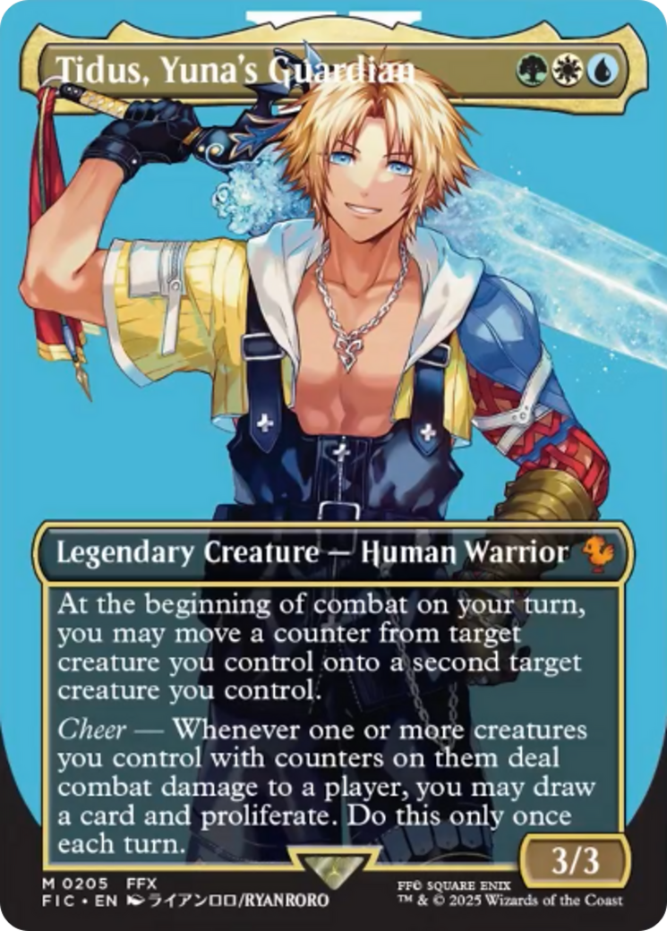 Tidus, Yuna's Guardian (Borderless) [FINAL FANTASY Commander] | Dragon's Lair Comics and Fantasy Houston TX