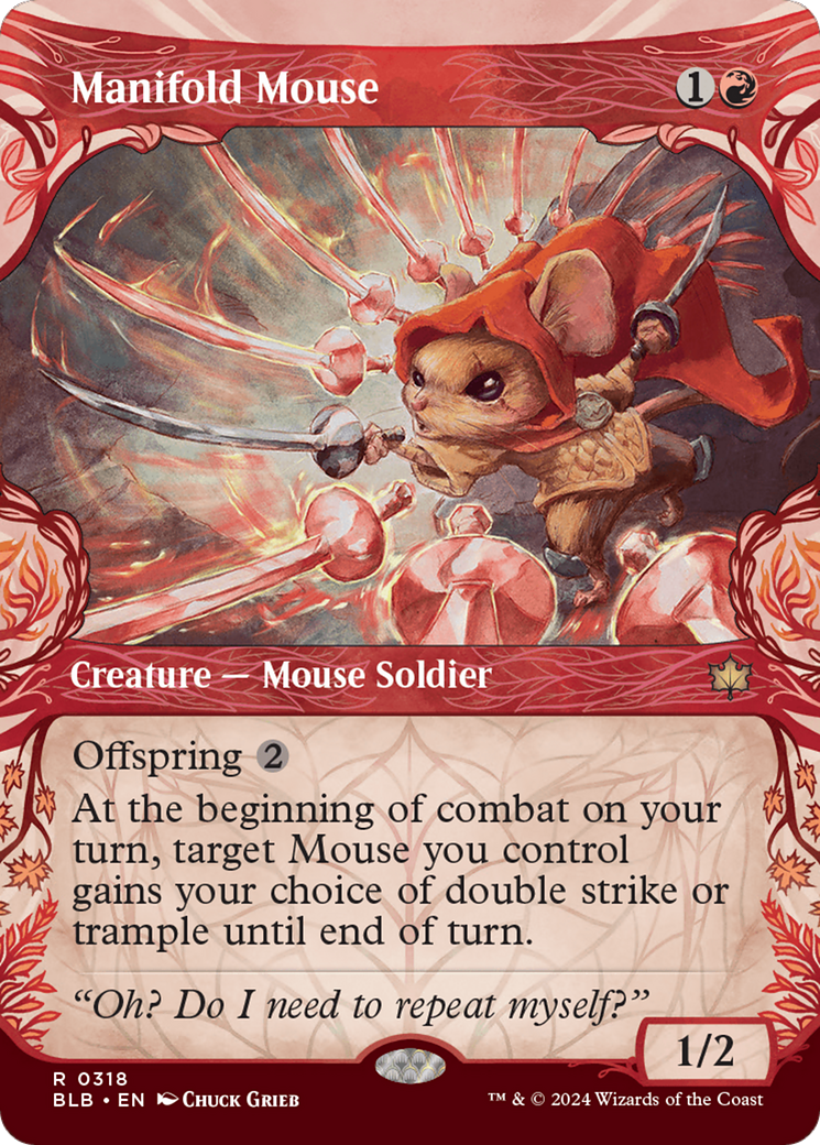 Manifold Mouse (Showcase) [Bloomburrow] | Dragon's Lair Comics and Fantasy Houston TX