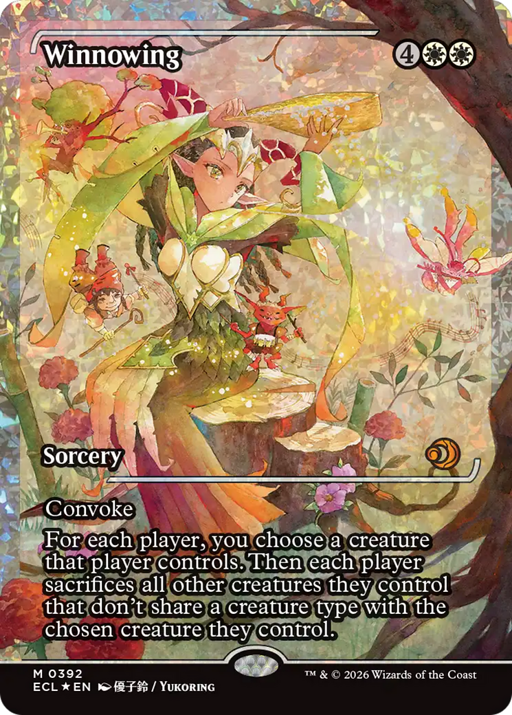 Winnowing (Showcase) (Fracture Foil) [Lorwyn Eclipsed] | Odin's Place