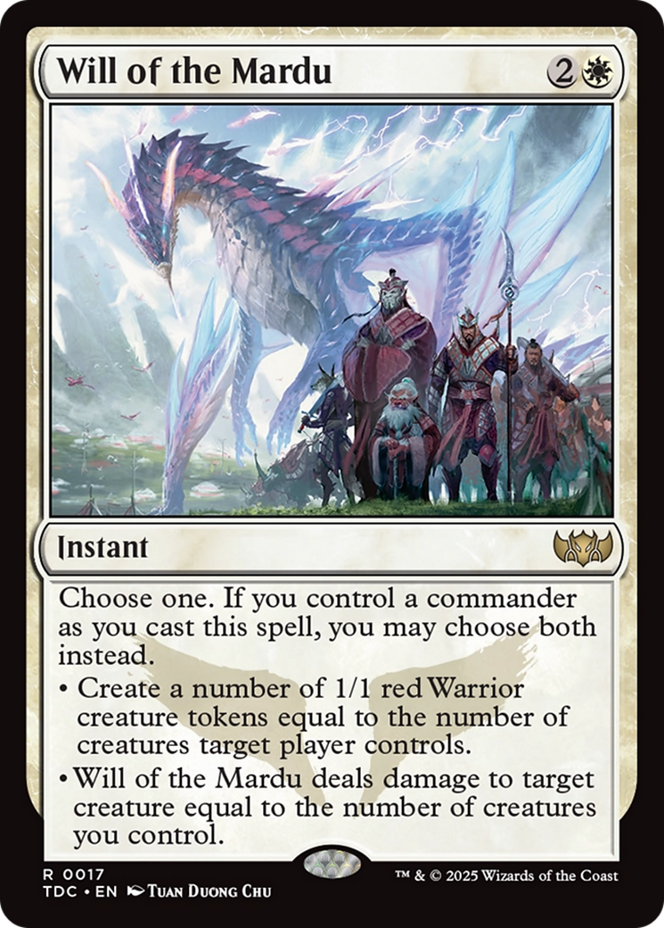 Will of the Mardu [Tarkir: Dragonstorm Commander] | Dragon's Lair Comics and Fantasy Houston TX