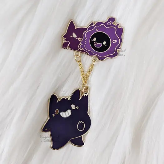 Sugar Cubed Studios Pokemon Dangle-Tail Pins | Dragon's Lair Comics and Fantasy Houston TX