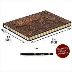 QMDirect 3D Faux-Leather Notebook / Journal - Bronze Dragon | Dragon's Lair Comics and Fantasy Houston TX