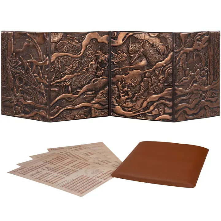 QMDirect 3D Faux-Leather Customizable Game Master Screen (Dm/Gm) | Dragon's Lair Comics and Fantasy Houston TX
