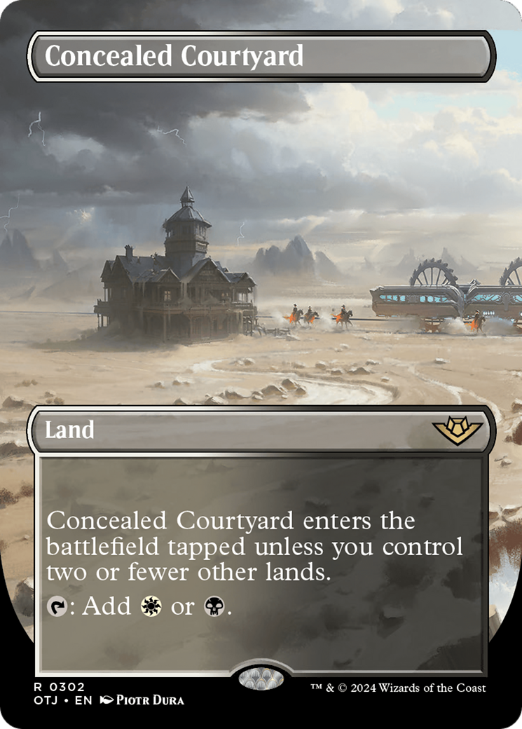 Concealed Courtyard (Borderless) [Outlaws of Thunder Junction] | Dragon's Lair Comics and Fantasy Houston TX