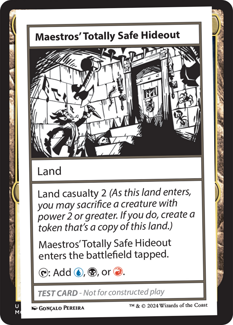 Maestros' Totally Safe Hideout [Mystery Booster 2 Playtest Cards] | Dragon's Lair Comics and Fantasy Houston TX
