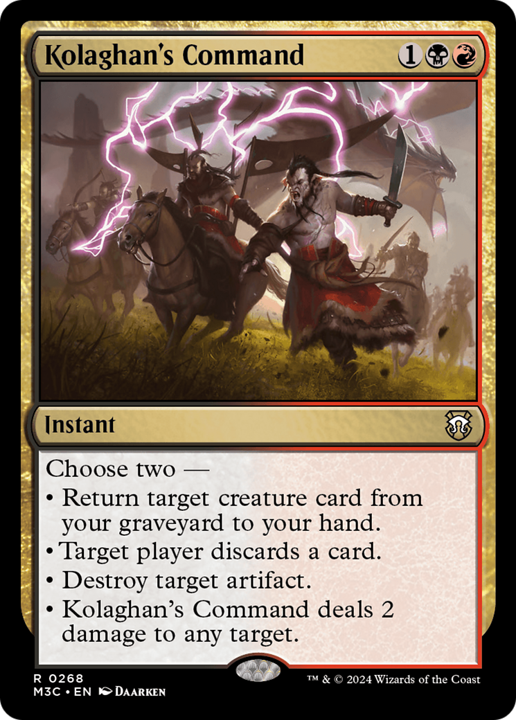 Kolaghan's Command [Modern Horizons 3 Commander] | Dragon's Lair Comics and Fantasy Houston TX