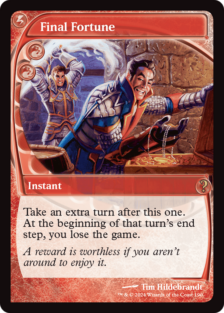 Final Fortune (Future Sight) [Mystery Booster 2] | Dragon's Lair Comics and Fantasy Houston TX