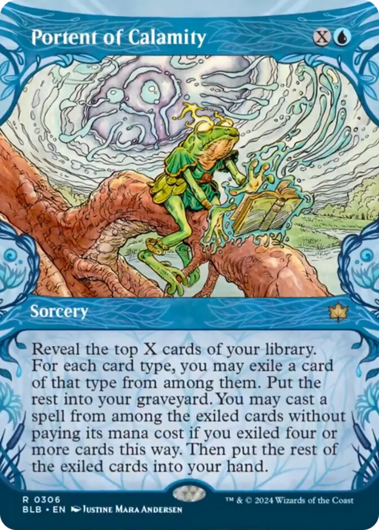 Portent of Calamity (Showcase) [Bloomburrow] | Dragon's Lair Comics and Fantasy Houston TX
