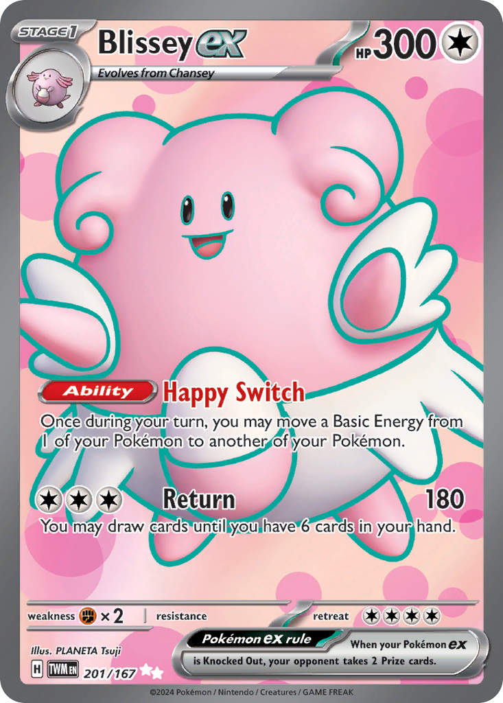 Blissey ex (134/167) [Scarlet & Violet: Twilight Masquerade] | Odin's Place