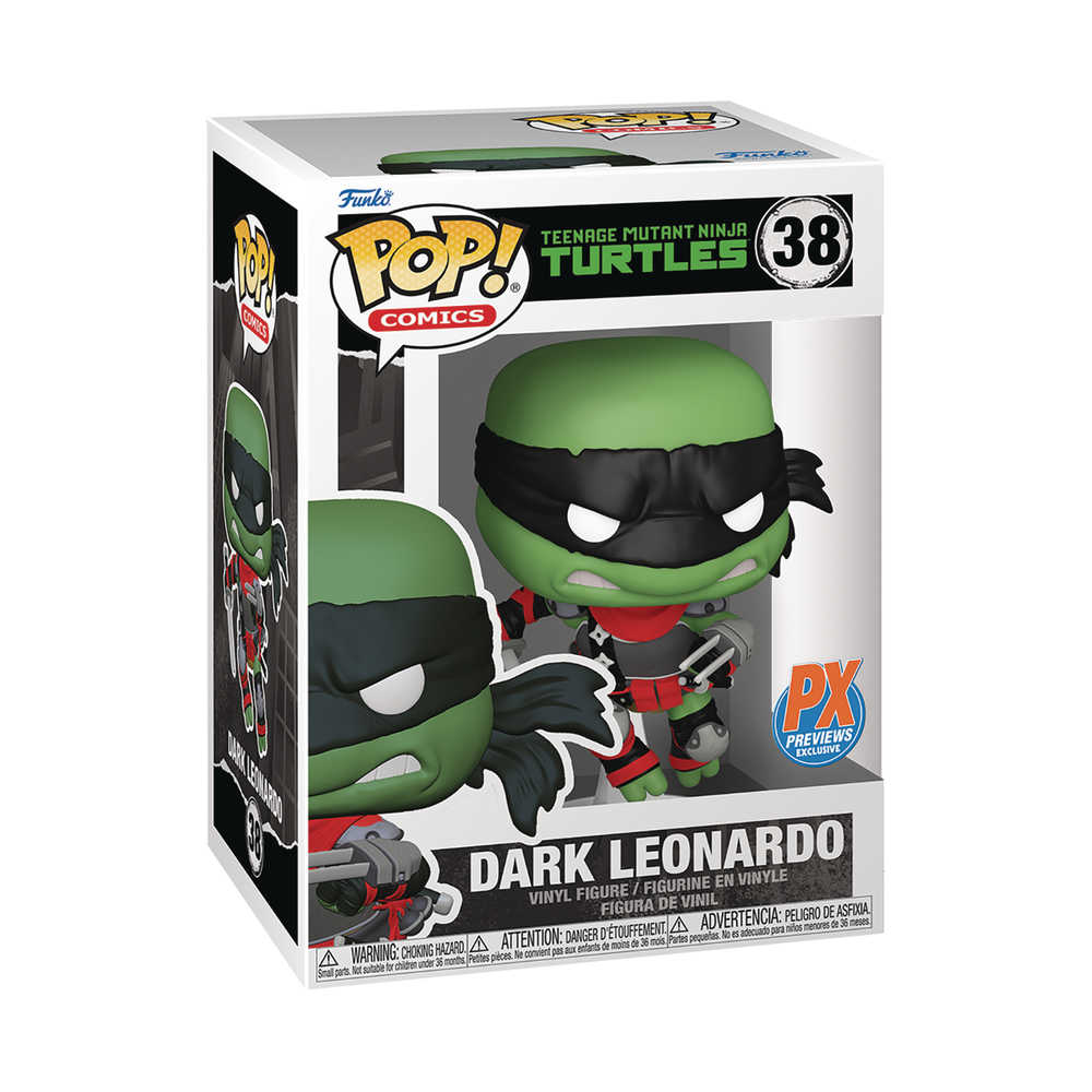 Pop Comics Teenage Mutant Ninja Turtles Dark Leonardo Previews Exclusive Vinyl Figure | Dragon's Lair Comics and Fantasy Houston TX