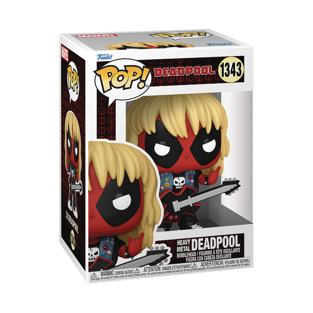 Pop Marvel Deadpool Metal Band Vinyl Figure | Dragon's Lair Comics and Fantasy Houston TX