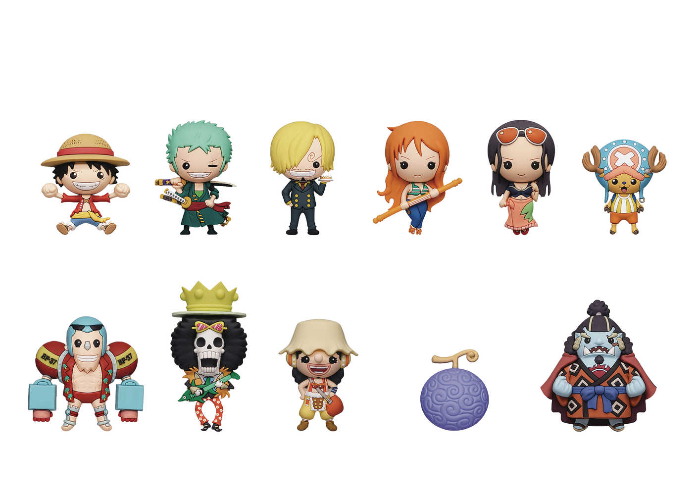One Piece Series3 3D Foam Bag Clip 24pc Blind Mystery Box Display | Dragon's Lair Comics and Fantasy Houston TX