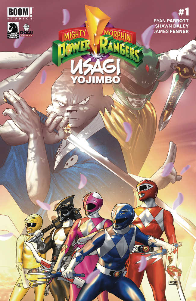 Mighty Morphin Power Rangers Usagi Yojimbo #1 Cover A Clarke ( | Dragon's Lair Comics and Fantasy Houston TX