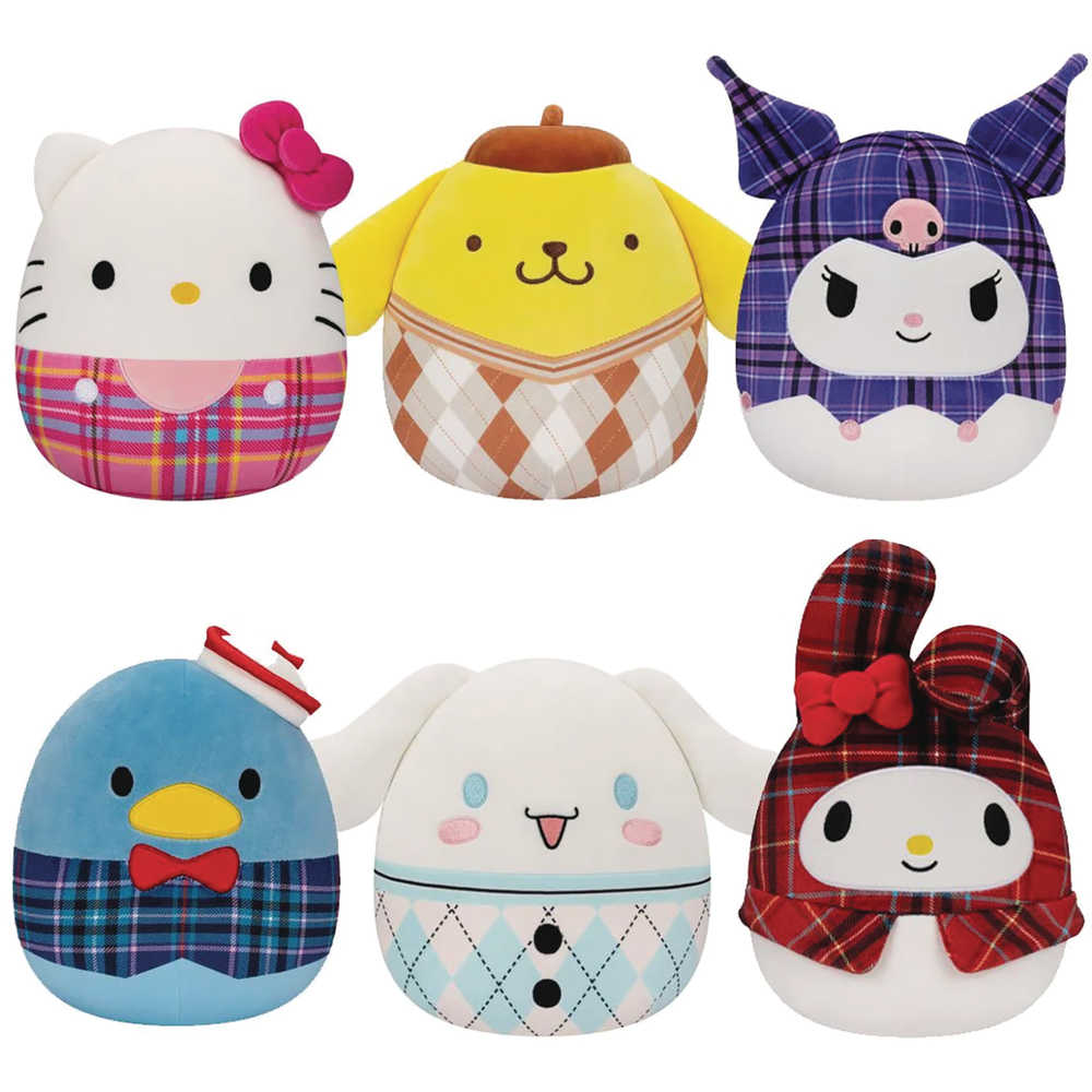 Sanrio Squishmallow Hello Kitty Plaid 8in Plush 24pc Assortment (N | Dragon's Lair Comics and Fantasy Houston TX