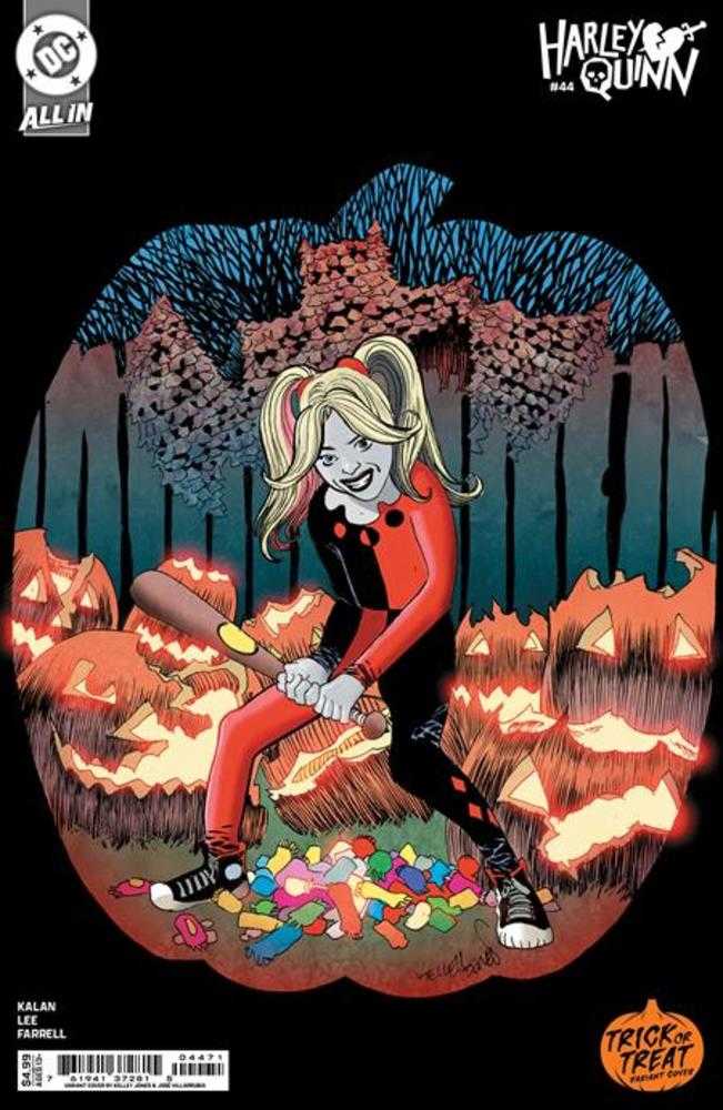 Harley Quinn #44 Cover D Kelley Jones Trick Or Treat Card Stock Variant | Dragon's Lair Comics and Fantasy Houston TX