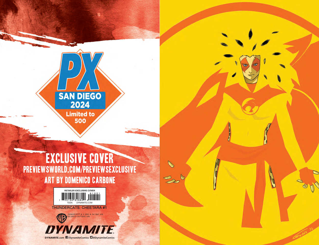 Sdcc 2024 Thundercats Cheetara #1 Previews Exclusive Full Art Variant Edition | Dragon's Lair Comics and Fantasy Houston TX