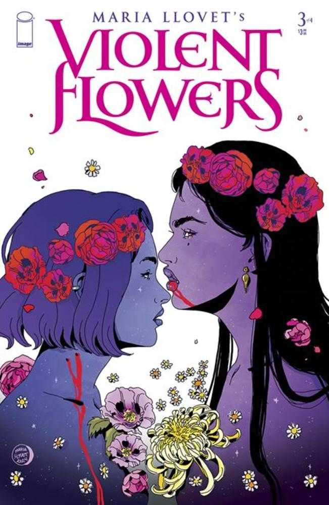 Violent Flowers #3 (Of 4) Cover B Maria Llovet Flower Crown Variant (Mature) | Dragon's Lair Comics and Fantasy Houston TX