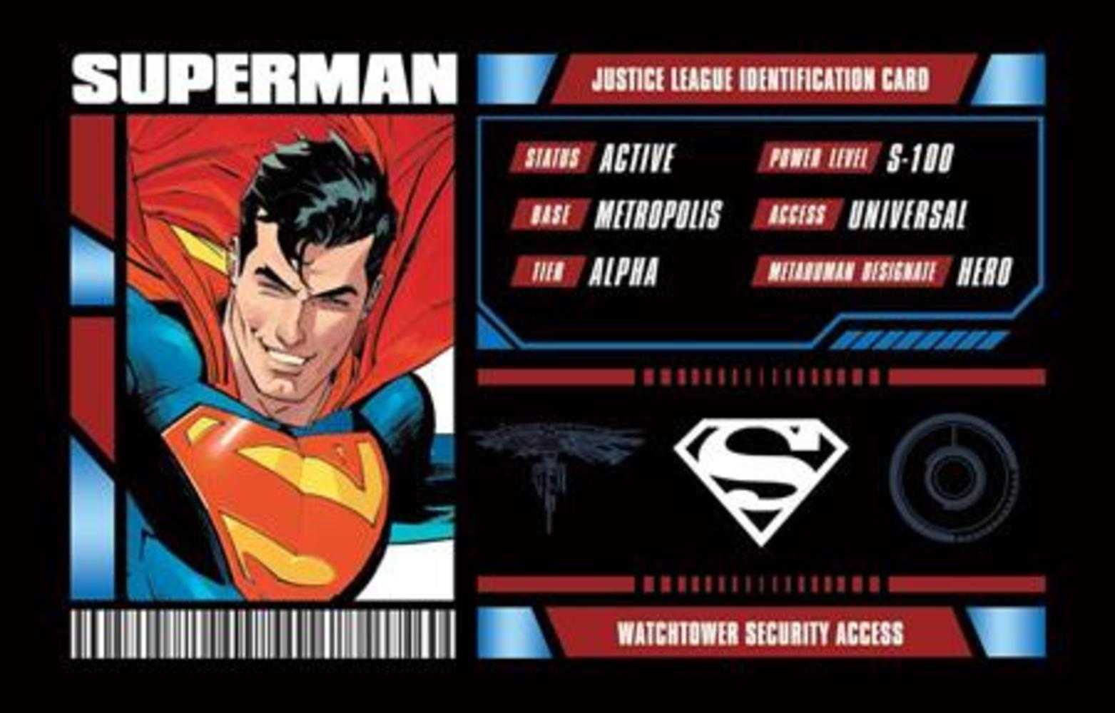 Superman Justice League Membership Card Opt-In Bundles Of 25 (Free) | Dragon's Lair Comics and Fantasy Houston TX