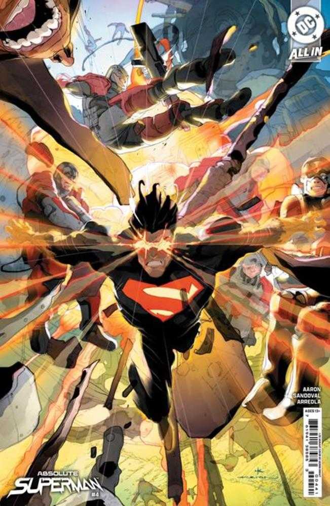 Absolute Superman #4 Cover D 1 in 25 Keron Grant Card Stock Variant | Dragon's Lair Comics and Fantasy Houston TX