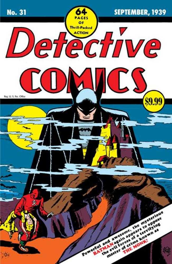 Detective Comics #31 Facsimile Edition Cover B Bob Kane Foil Variant | Dragon's Lair Comics and Fantasy Houston TX