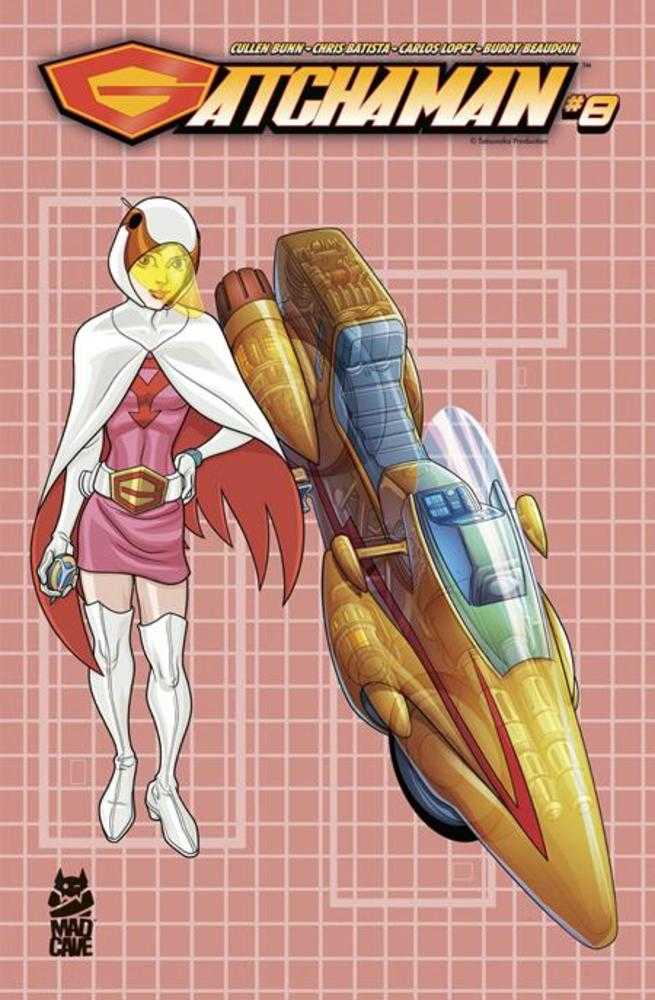 Gatchaman #8 Cover B Chris Batista Blueprint Jun And G-3 Variant | Dragon's Lair Comics and Fantasy Houston TX